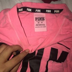 PINK long sleeved tee